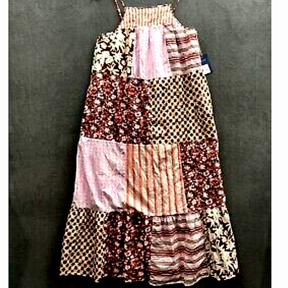 Multicolor Tiered Pattern Dress - image 1